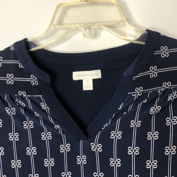 NWT Charter Club Top Stretch  Soft Petite P size 0 / 2 New with Tags NWT - Picture 5 of 8